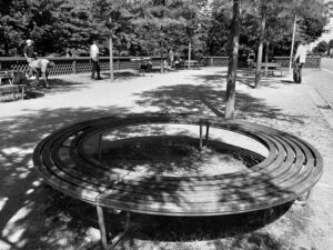Bouleplatz (Pétanque) in der Hafencity, Hamburg
