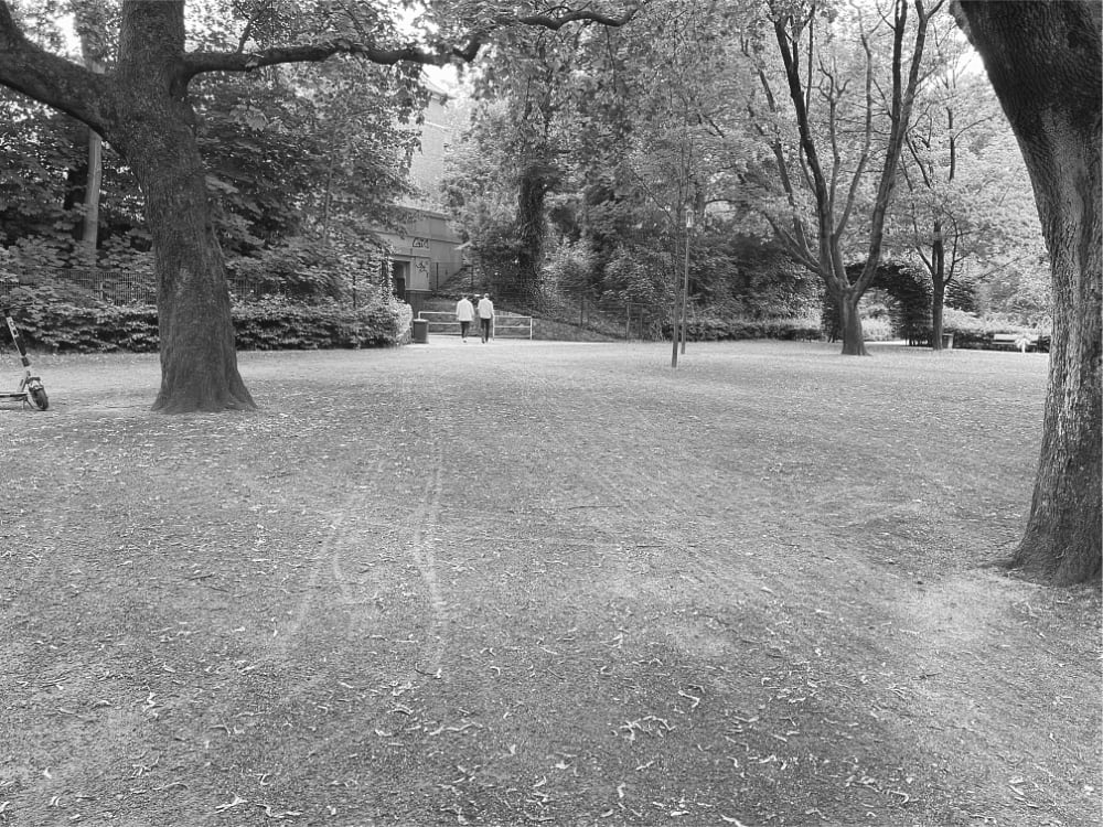 Bouleplatz (Pétanque) am Lattenkamp, Bebelallee. Hamburg