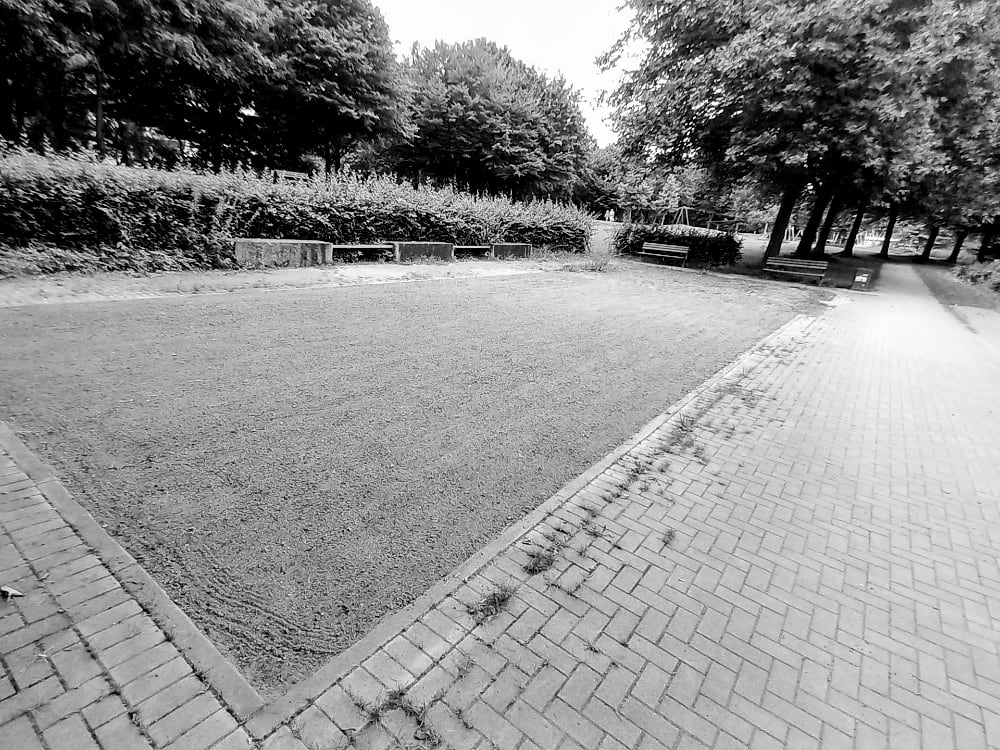 Bouleplatz (Pétanque) am Furtweg, Wiebelstraße, Eimsbüttel. Hamburg