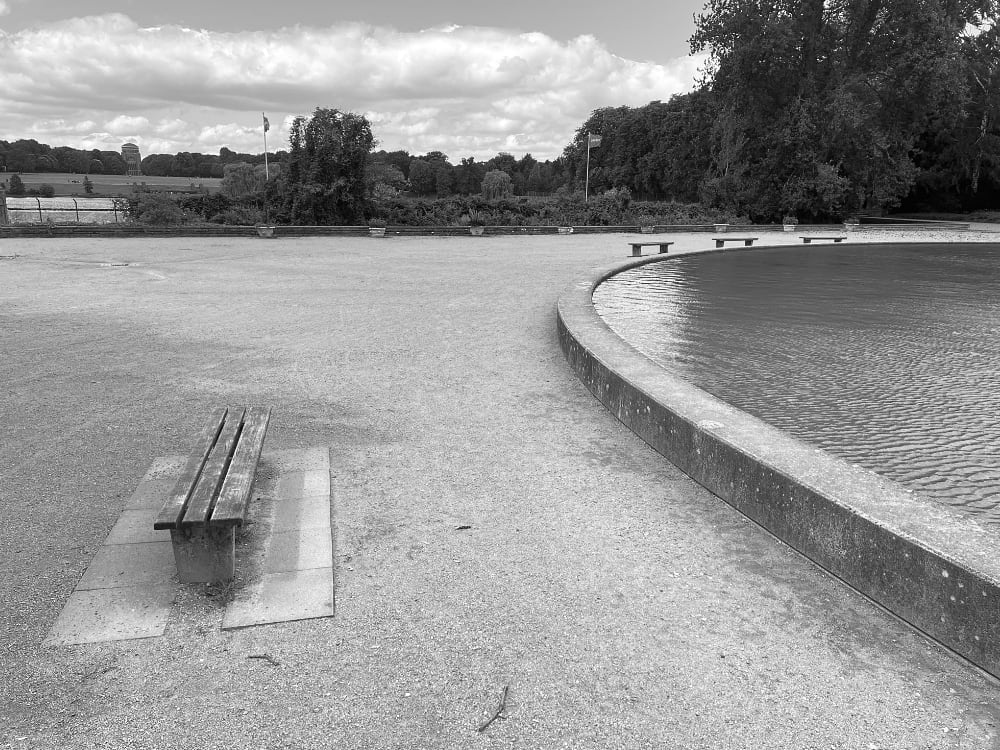 Bouleplatz (Pétanque) im Hamburger Stadtpark am Südring.