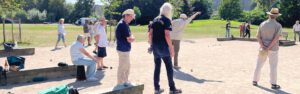 Pétanque an der Hagenbeckstraße. Foto: Leon62